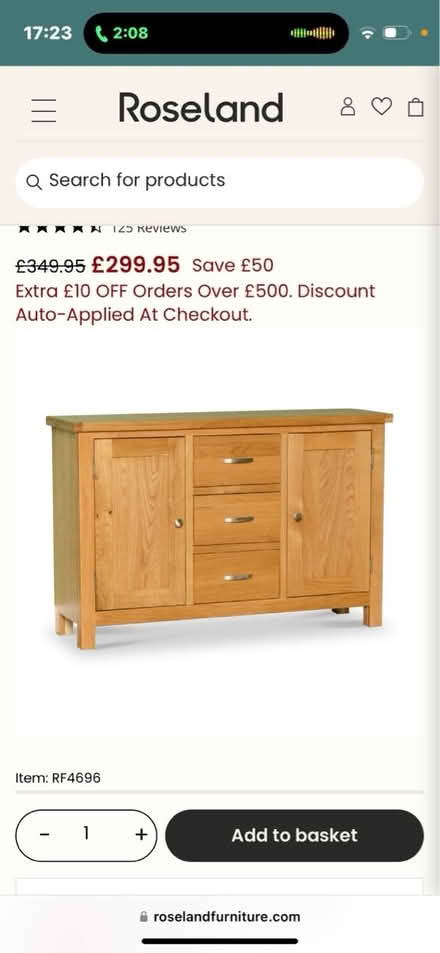 Photo of free Solid oak side table (Welwyn garden) #2