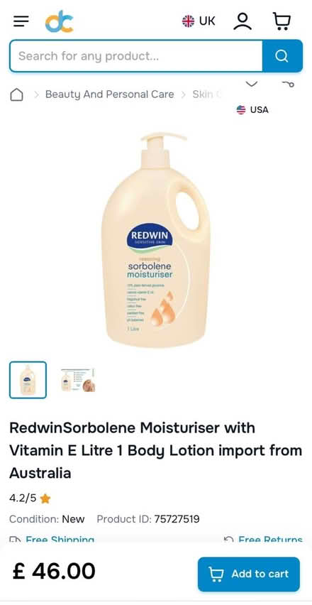 Photo of free 1 litre expensive Sorbolene cream (Raynes Park) #1