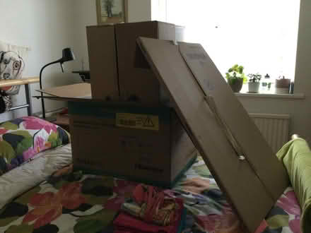 Photo of free Couple of big sturdy cardboard boxes (Sandown PO36) #1