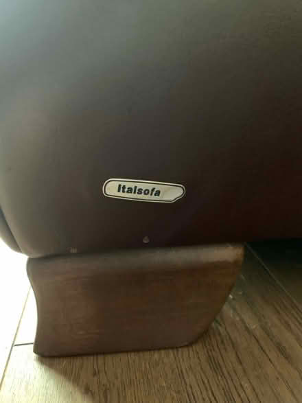 Photo of free 2 Seater Brown Leather Sofa (Kilcreggan G84) #4