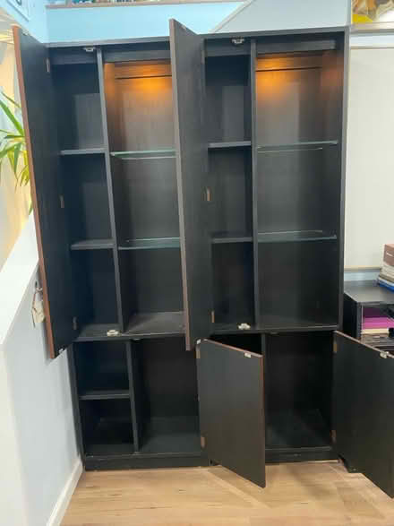 Photo of free shelves, wood mid-cent mod (5515 Ridgeview Drive 18902) #2