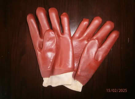 Photo of free Heavy Duty Rubber-coated Work Gloves. Little used. (Denham UB9) #1