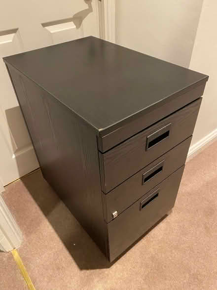 Photo of free Black 3 drawer filing cabinet (Hellesdon NR6) #3