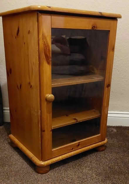 Photo of free Small glass front cupboard (Whittington SY11) #1