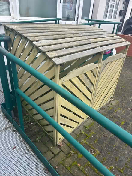 Photo of free Double wheelie Bin storage wooden (Harrow HA2 9QJ) #3
