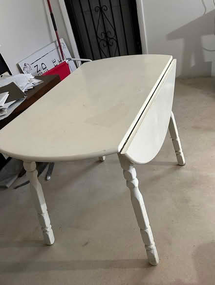Photo of free Wooden table 24" with drop leaves (North Coconut Grove) #2
