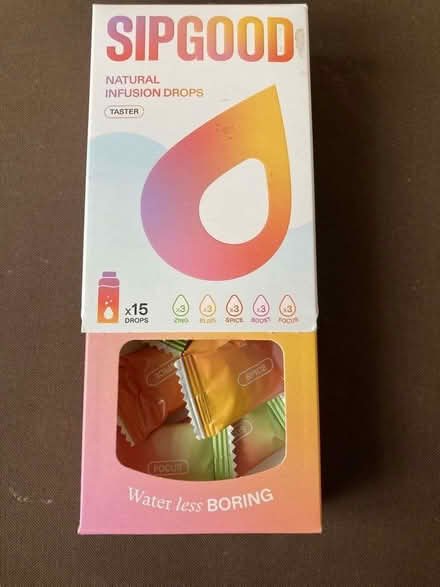Photo of free 7 SIPGOOD drops to try. M/h river area (windsor-maidenhead-freegle CGA SL6) #3