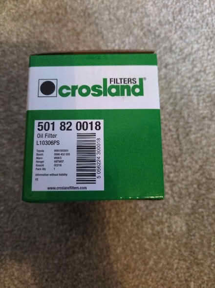 Photo of free Oil filter fits Toyota Yaris (Kings Heath B14) #2