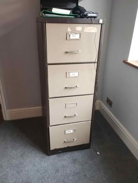 Photo of free 4 drawer filing cabinet (Four Crosses, SY22) #1