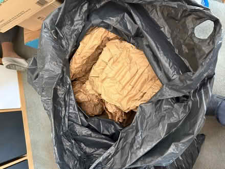 Photo of free Large bin bag of crumpled brown paper packaging (Priestwood RG42) #1