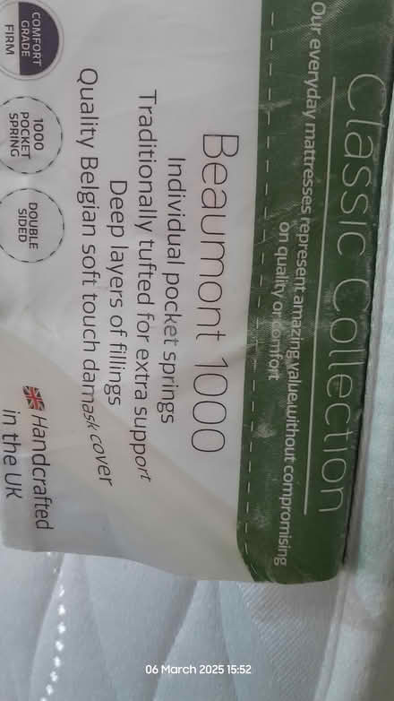 Photo of free 4'6" mattress (Kenilworth near Tiltyard Pub) #3