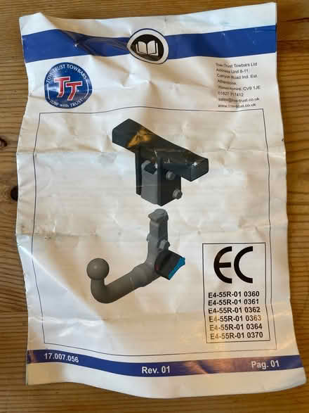 Photo of free Towbar - brand new (Wimbledon Park SW19) #3