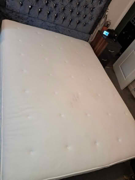 Photo of free IKEA king size sprung memory foam mattress (North Cemetery DL3) #1