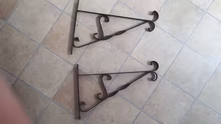 Photo of free Wrought Iron Hanging Basket Hooks (Cressex HP12) #1