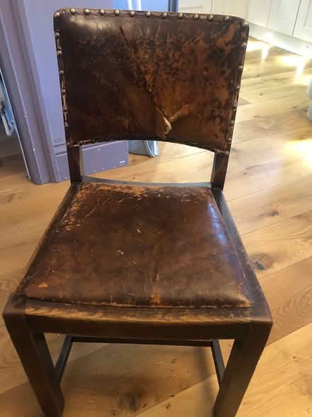 Photo of free Vintage leather chair (BD18 Shipley) #2
