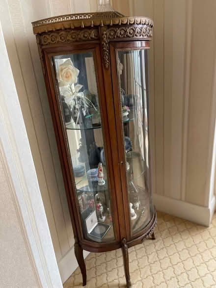Photo of free Delicate and elegant glass antique display cabinet (Cockfosters EN4) #1
