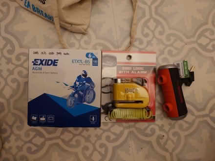 Photo of free Motorbike battery + Lock (Tooting) #1