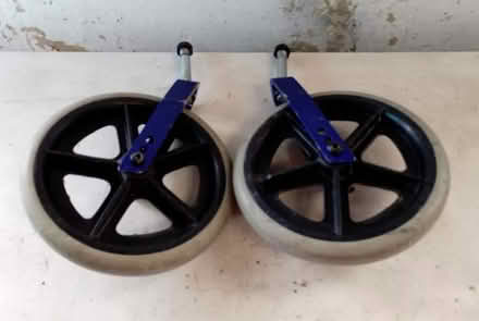 Photo of 2 Wheelchair front wheels (Highbury N5) #3