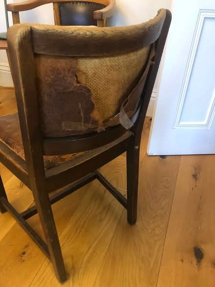 Photo of free Vintage leather chair (BD18 Shipley) #1
