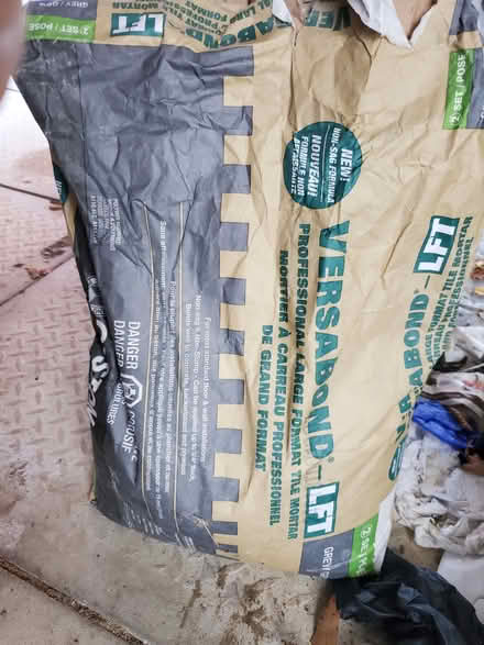 Photo of free Thinset leftover (ETOBICOKE west) #1