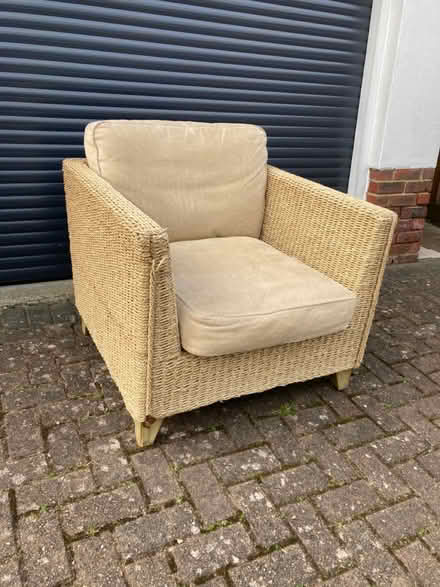 Photo of free M&S seagrass conservatory chair (Southborough.) #1