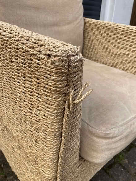 Photo of free M&S seagrass conservatory chair (Southborough.) #4