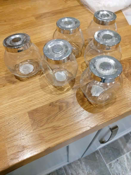 Photo of free 6 glass spice jars (Clayton-le-Woods PR5) #1