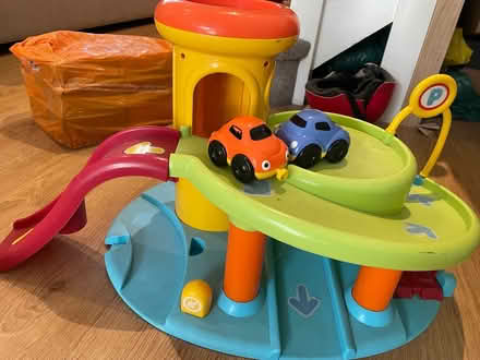 Photo of free Toy garage with with 2 cars (Bushey WD23) #2