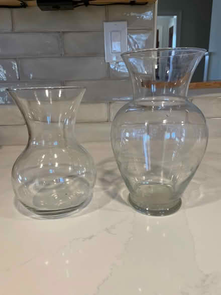 Photo of free Clear glass vases (Four Corners) #1
