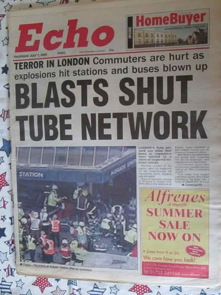 Photo of free Old papers - 2005 Terror in London (Southend SS2) #3