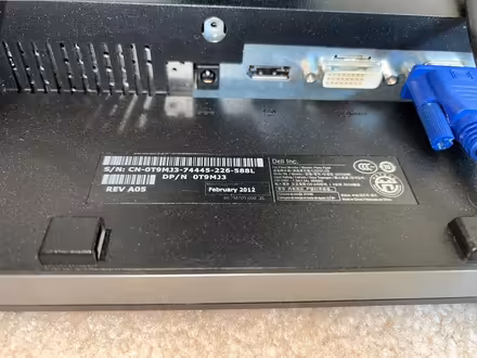 Photo of free Dell 24" monitor (Pine Hill Ave Fire Station) #3