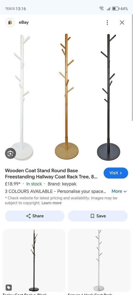 Photo of Wooden coat stand (Twydall ME8) #1