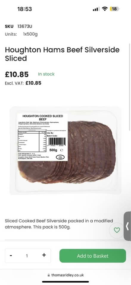 Photo of free Cooked beef - Still in date (Stratford E15) #3