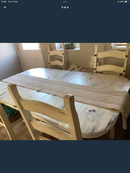Photo of free Wood table and chairs (Norwich) #3
