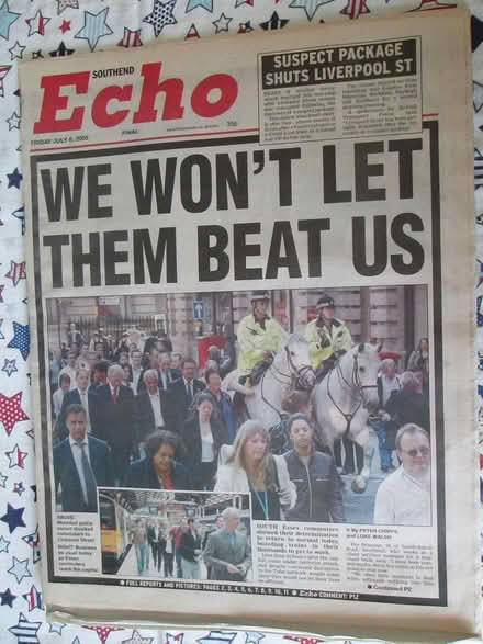 Photo of free Old papers - 2005 Terror in London (Southend SS2) #2