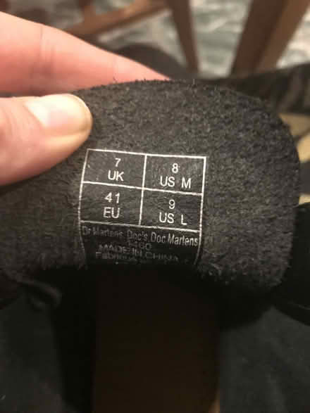 Photo of free Size 8 or 9 Doc Martins barely used (Dufferin Grove) #2