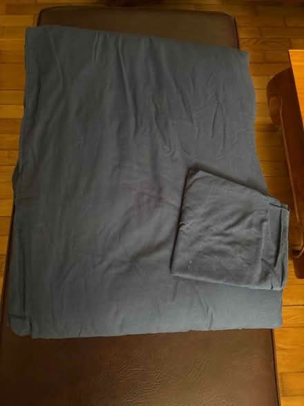 Photo of free Double Duvet & Navy Cotton Cover + Pillowcase (Blacklands TN34) #1