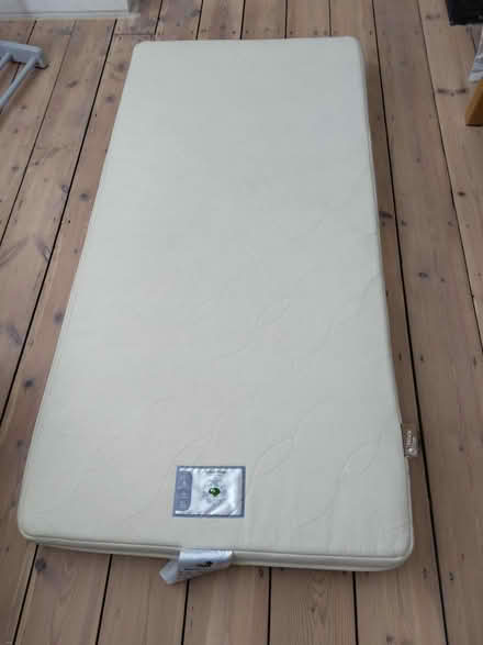 Photo of free Cot Mattress + bedding (OX1) #1