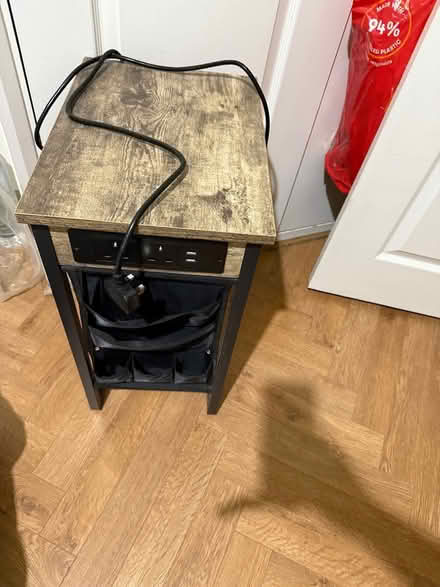 Photo of free X2 Bedside tables w/electric socket (South Norwood SE25) #1