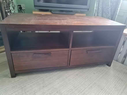 Photo of free brown/mahogany TV cabinet (Hanworth TW13) #1