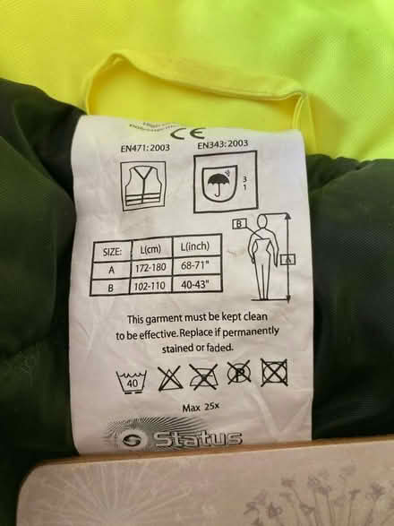 Photo of free Hi Vis jacket (Dursley GL11) #2