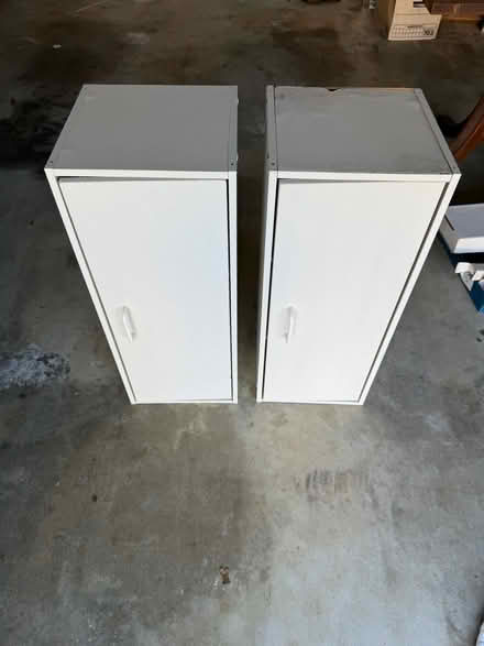 Photo of free Small White Cabinets (Dunwoody) #1