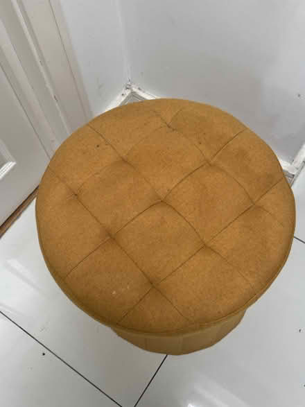 Photo of free Mustard footstool (Streatham Common) #2