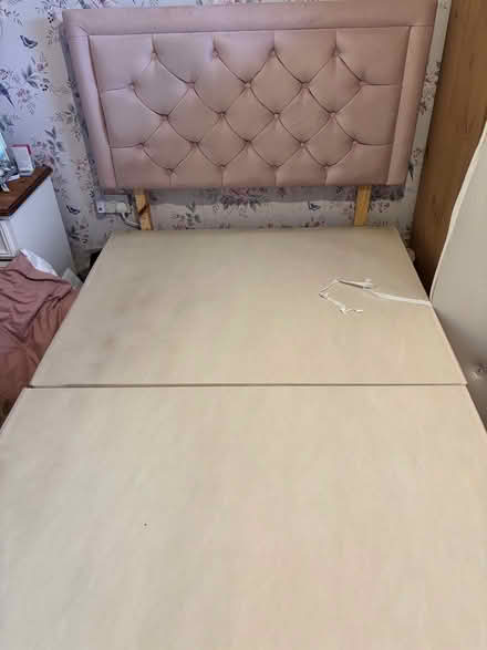 Photo of free Small double pink divan bed base (Allestree Derby) #1