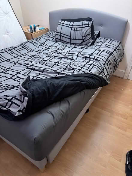 Photo of free double bed with mattress (HA6 3BE Northwood) #1