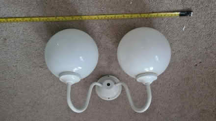 Photo of free Double globe light fitting (Weston Park) #1