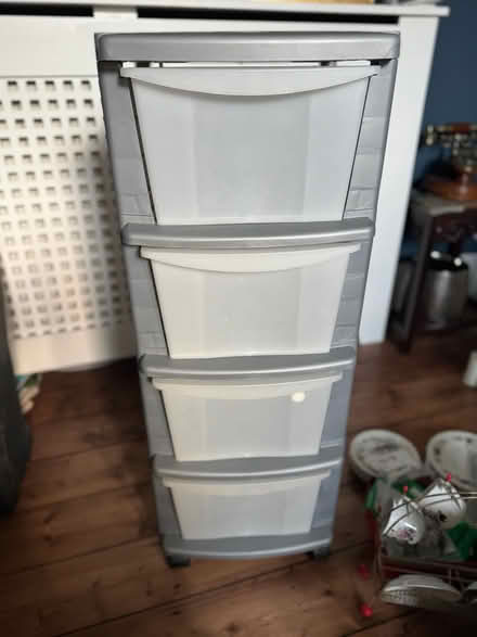Photo of free Plastic drawers on wheels (SE4 1SJ) #1