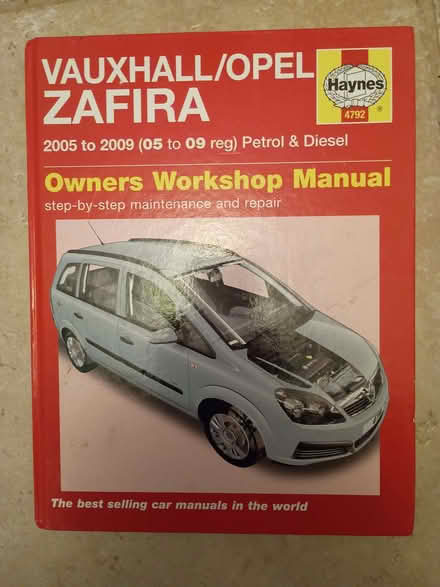Photo of free haynes manual vauxhall zafira 05-09 (Little Chalfont HP6) #1