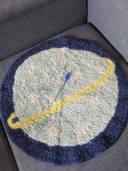 Photo of free 2 small 'Space' Rugs / Mats (Montgomery St, EH7.) #2