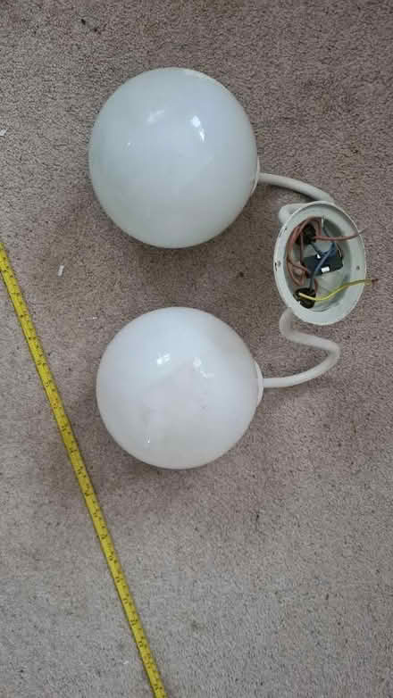 Photo of free Double globe light fitting (Weston Park) #2